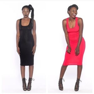 Red Basic Racer back dress